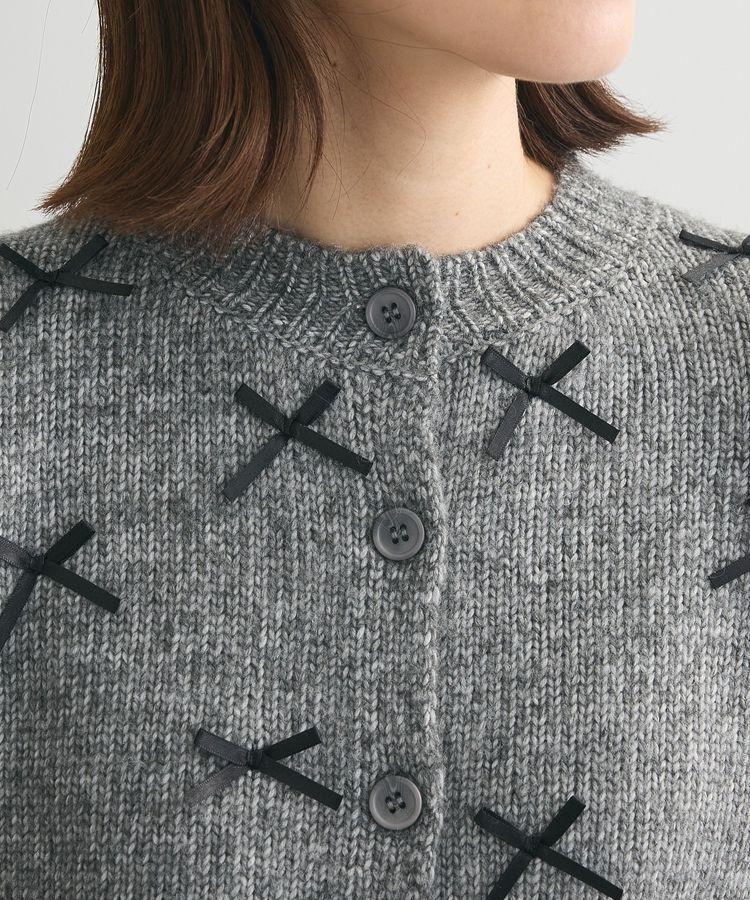 Green Parks「・ANDSEARCH メニーリボンニットカーディガン」|カーディガン|