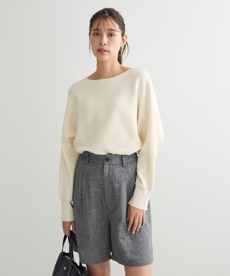 Green Parks「もちやわ袖釦ドルマンニットプルオーバー」|ニット・セーター|