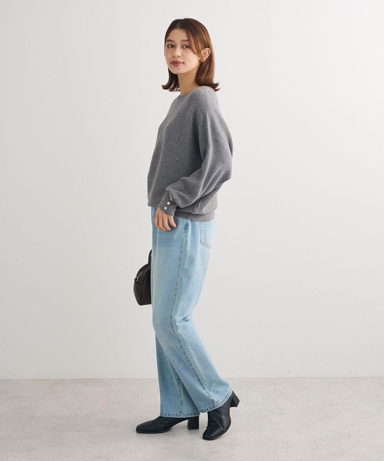 Green Parks「もちやわ袖釦ドルマンニットプルオーバー」|ニット・セーター|