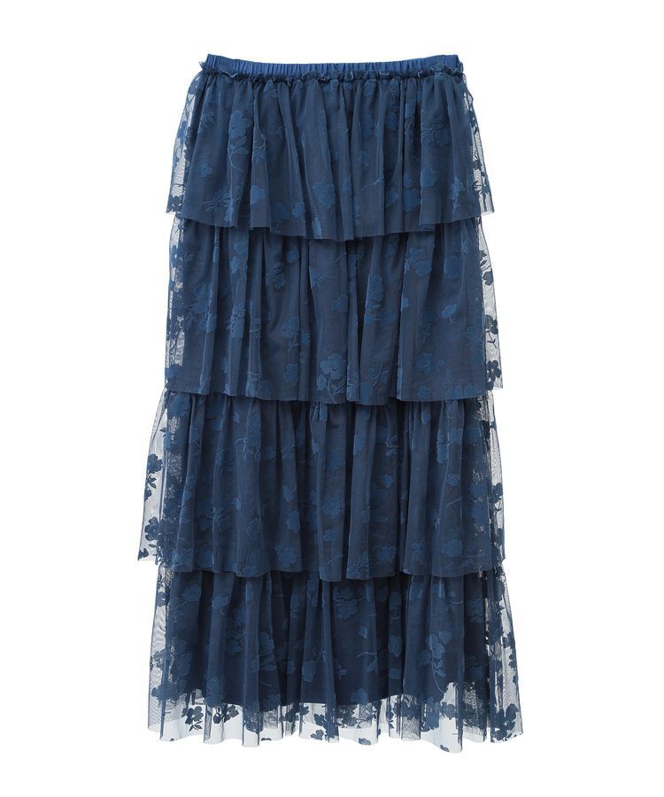 Green Parks「・ELENCARE DUE フロッキーptチュールスカート」|スカート|