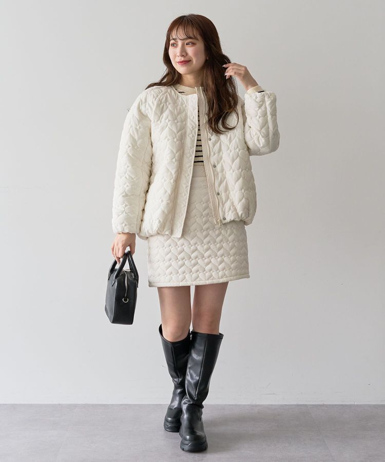 Green Parks「・swing by ハートキルトミニスカート」|スカート|