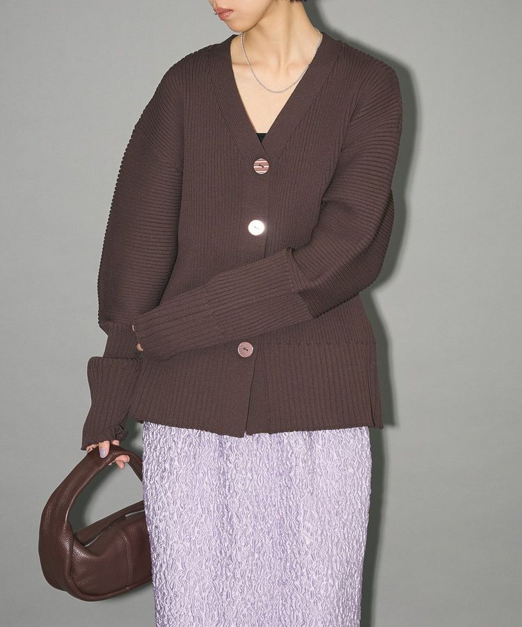 AnriettMusee「リブニットカーディガン」|カーディガン|