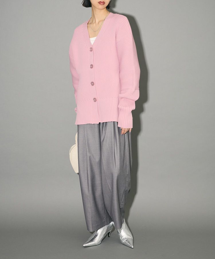 AnriettMusee「リブニットカーディガン」|カーディガン|