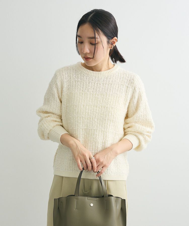 Green Parks「テープヤーンニットプルオーバー」|ニット・セーター|Ivory