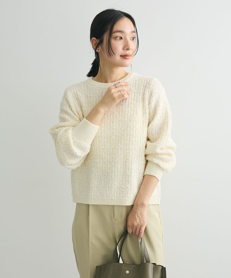 Green Parks「テープヤーンニットプルオーバー」|ニット・セーター|