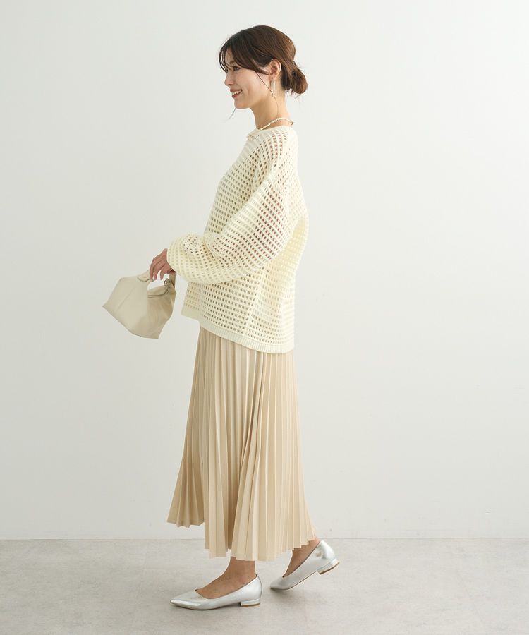 Green Parks「メッシュニットチュニック」|ニット・セーター|