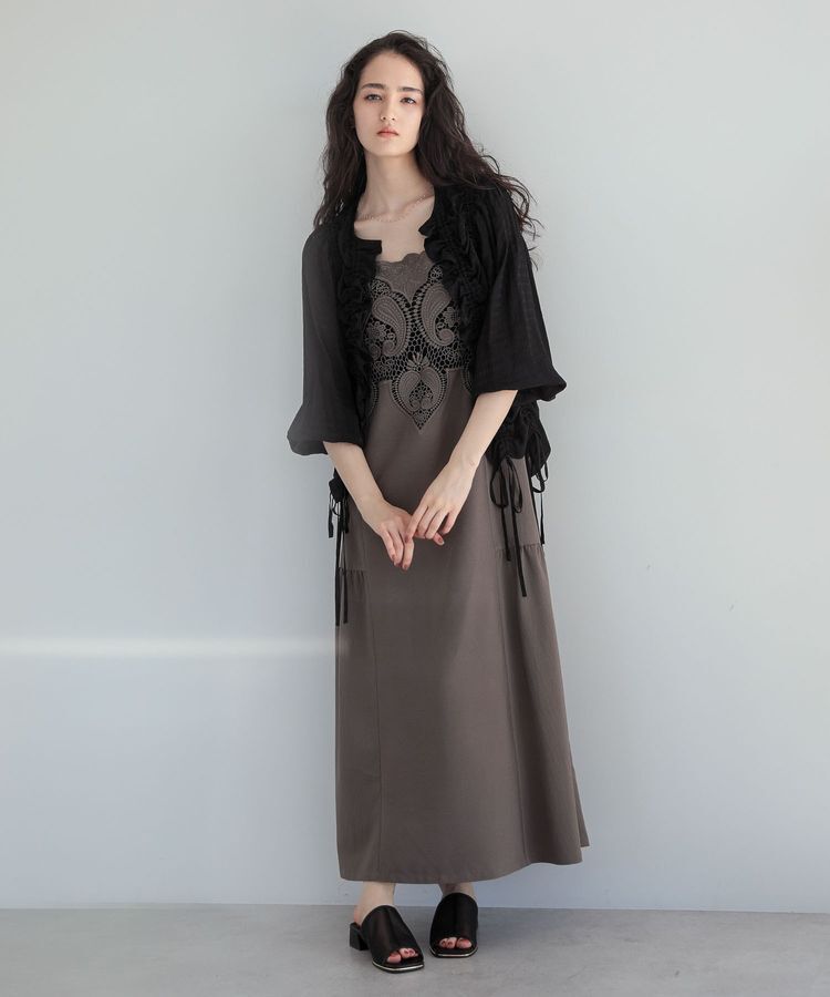 Green Parks「■ESCARシアーギンガムシャーリングカーディガン」|カーディガン|