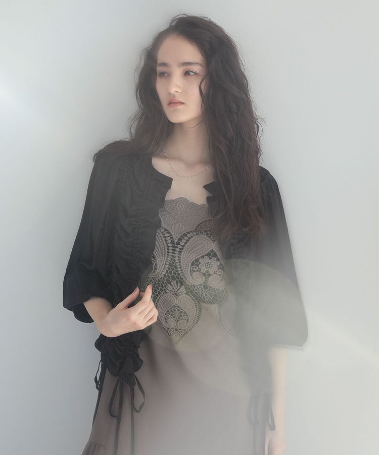 Green Parks「■ESCARシアーギンガムシャーリングカーディガン」|カーディガン|