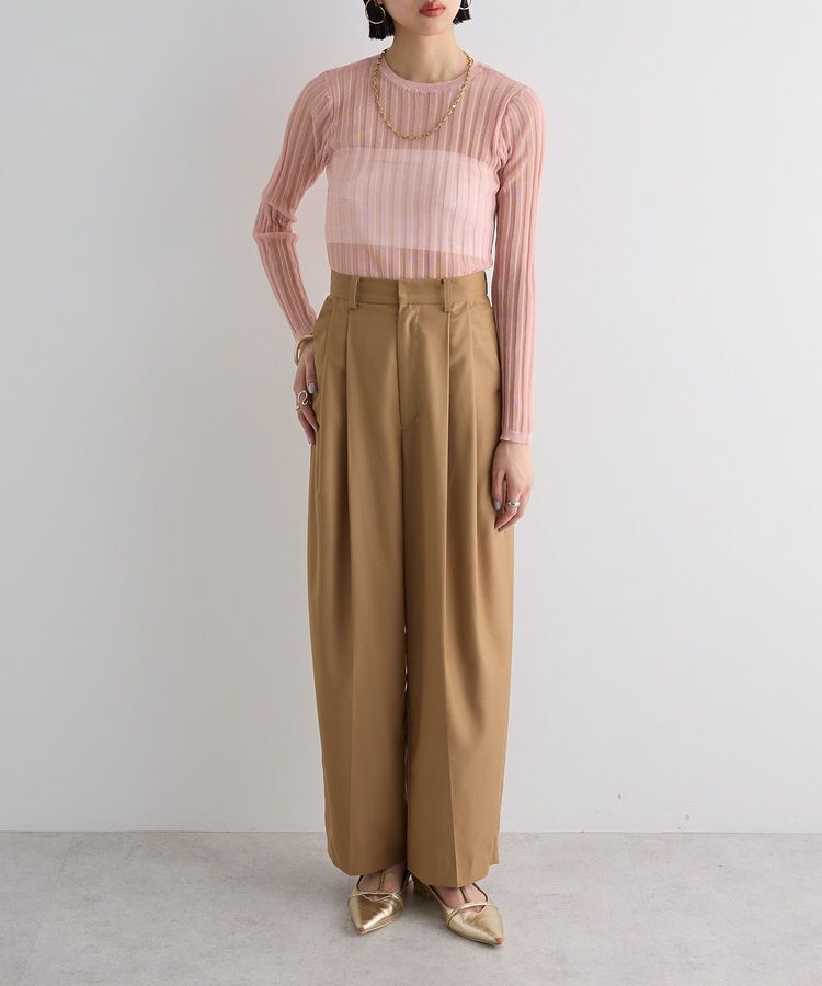 AnriettMusee「シアーリブニット」|ニット・セーター|