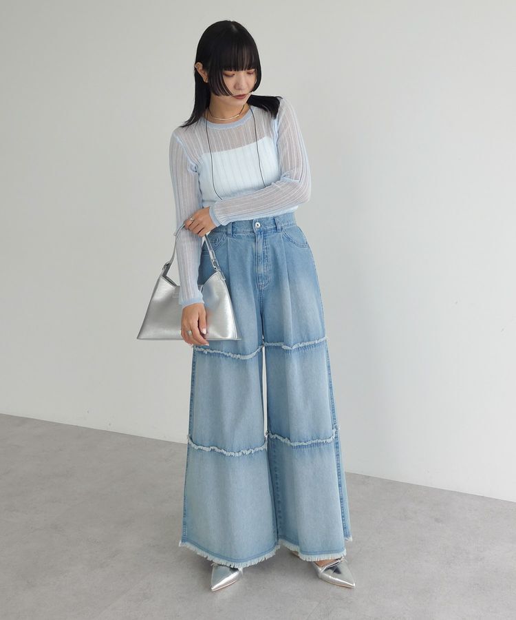 AnriettMusee「シアーリブニット」|ニット・セーター|