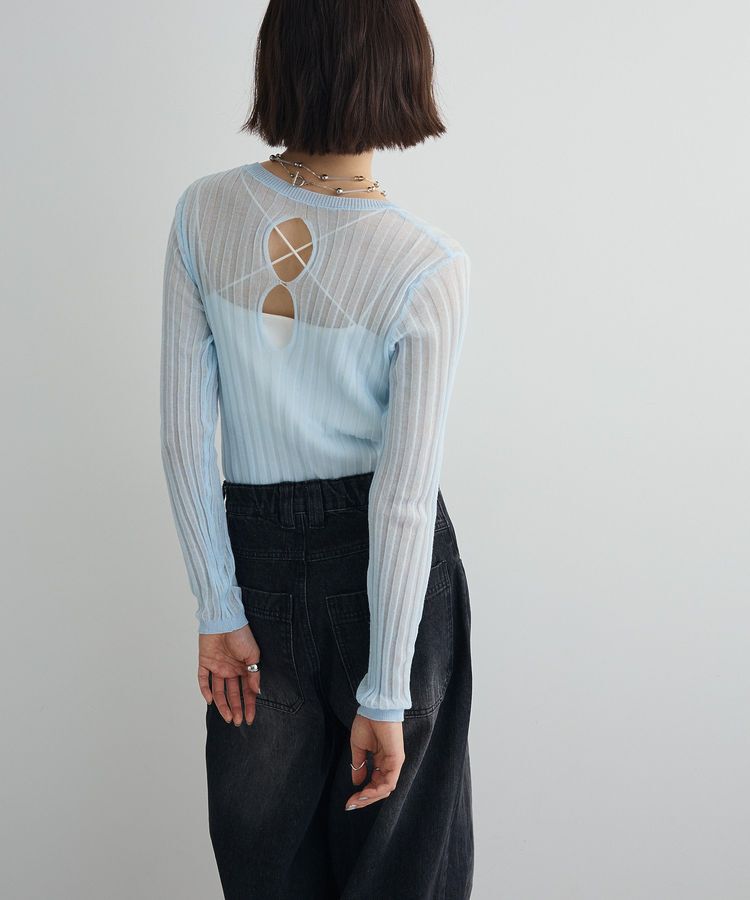 AnriettMusee「シアーリブニット」|ニット・セーター|