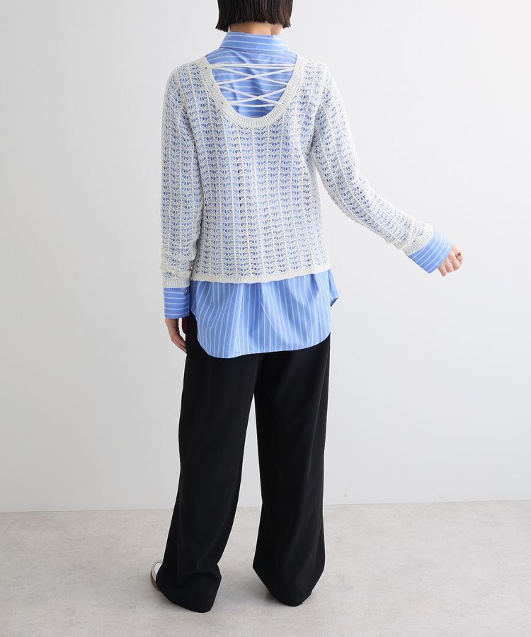 AnriettMusee「SET2点 クロシェ風ニットプルオーバー」|ニット・セーター|