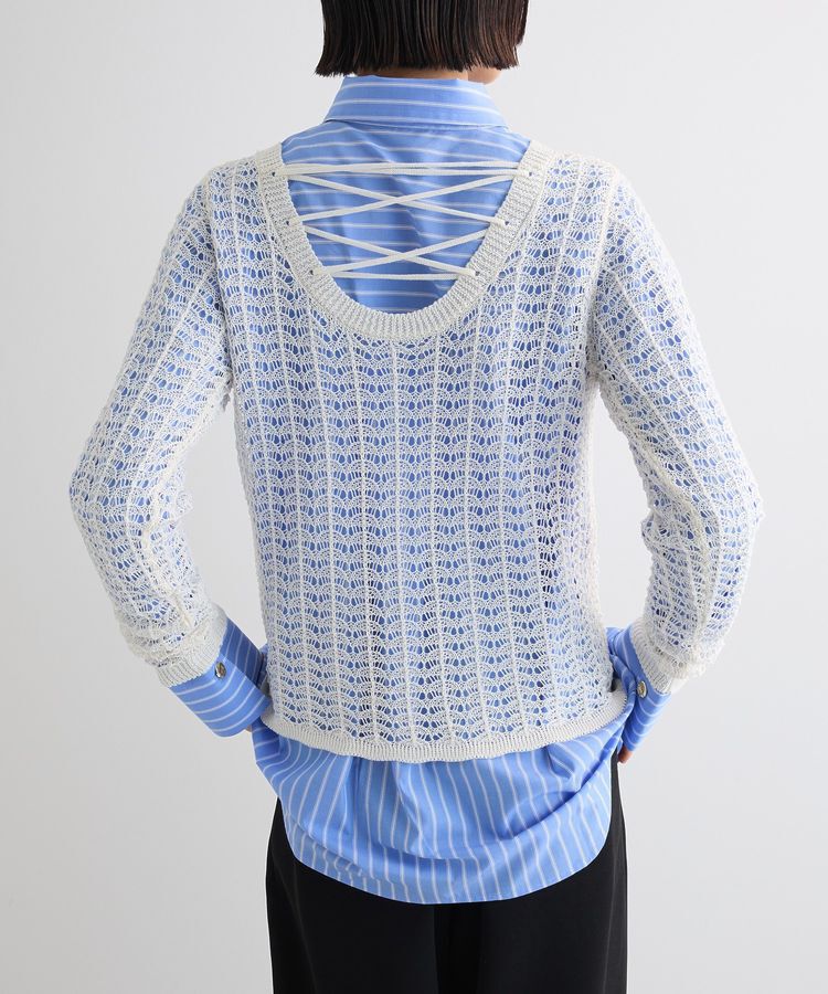 AnriettMusee「SET2点 クロシェ風ニットプルオーバー」|ニット・セーター|