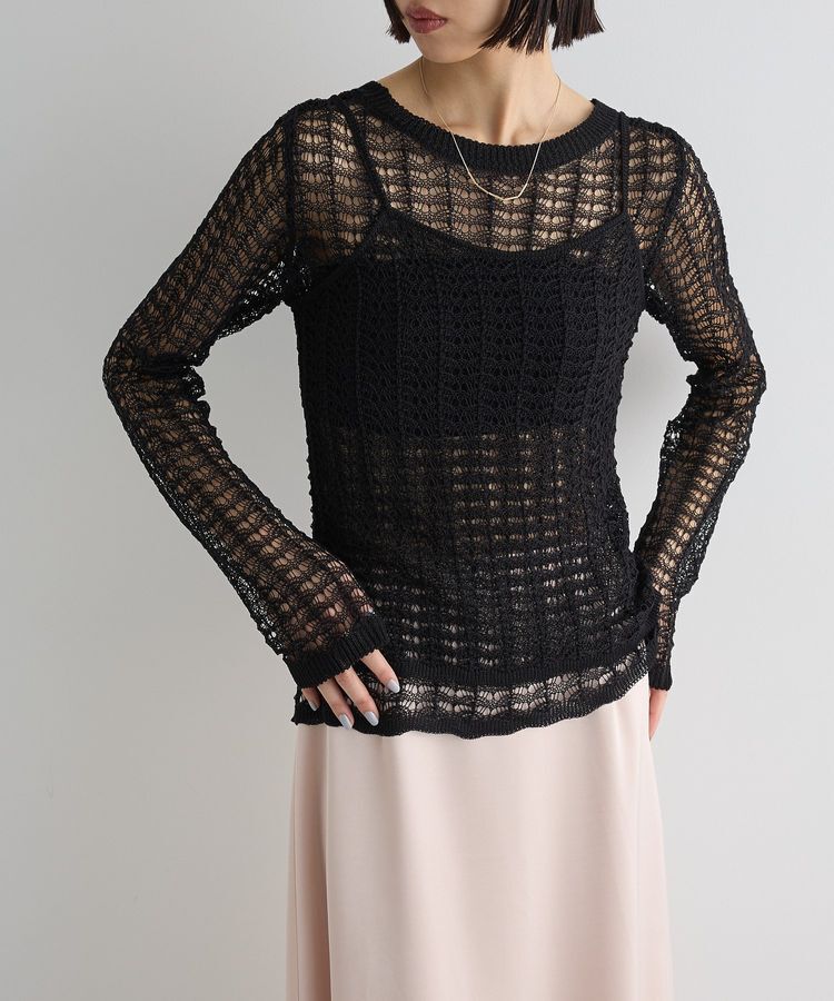 AnriettMusee「SET2点 クロシェ風ニットプルオーバー」|ニット・セーター|