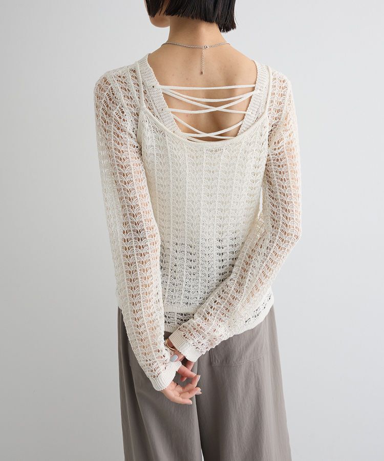 AnriettMusee「SET2点 クロシェ風ニットプルオーバー」|ニット・セーター|