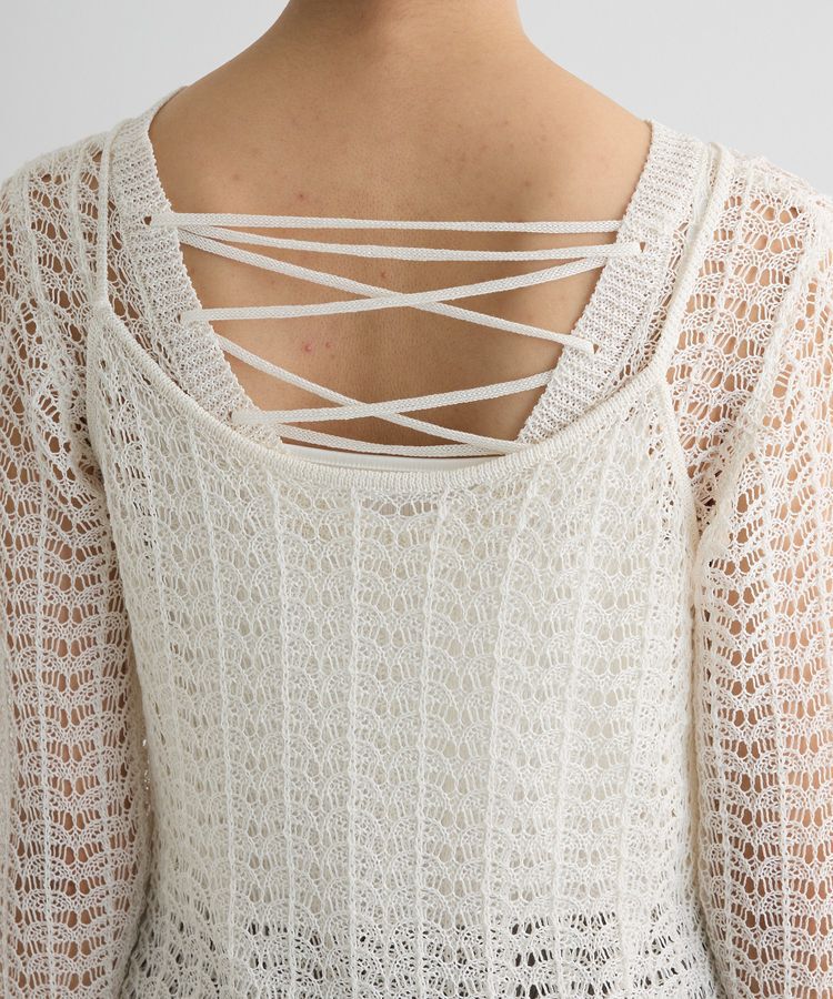 AnriettMusee「SET2点 クロシェ風ニットプルオーバー」|ニット・セーター|