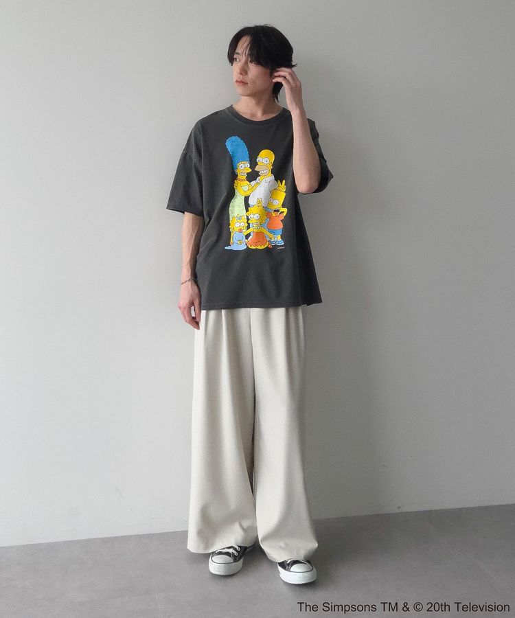 Green Parks「The SimpsonsピグメントプリントTEE」|Tシャツ・カットソー|