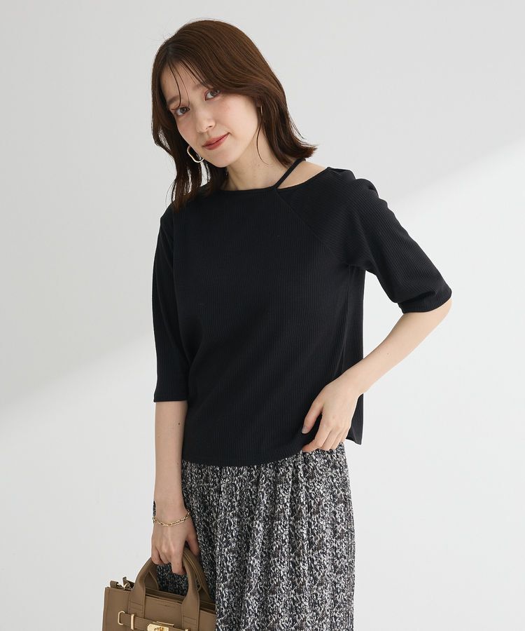 Green Parks「5分袖テレコリブプルオーバー」|Tシャツ・カットソー|