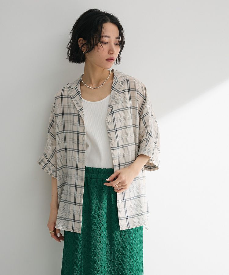Green Parks「開襟シアージャケット風シャツ」|シャツ・ブラウス|
