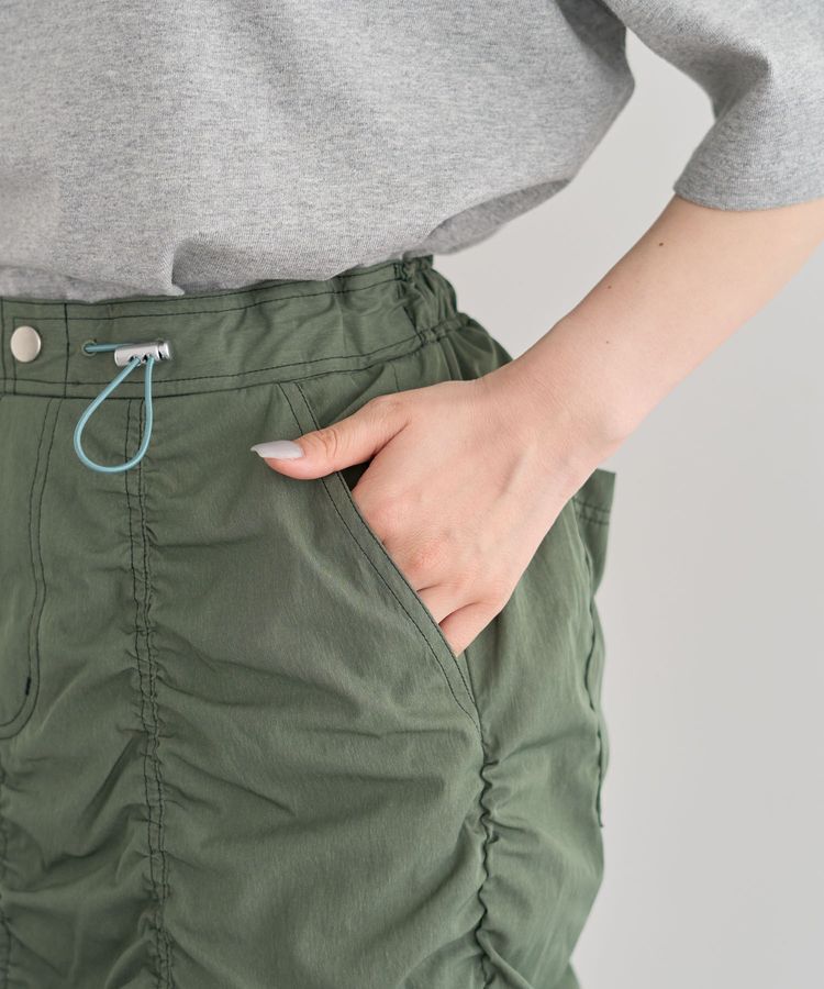 Green Parks「・SUGAR SPOON 配色stギャザースカート」|タイト|