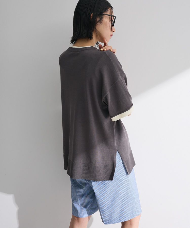 Green Parks「冷やっとすずやかレイヤーニットプルオーバー」|ニット・セーター|