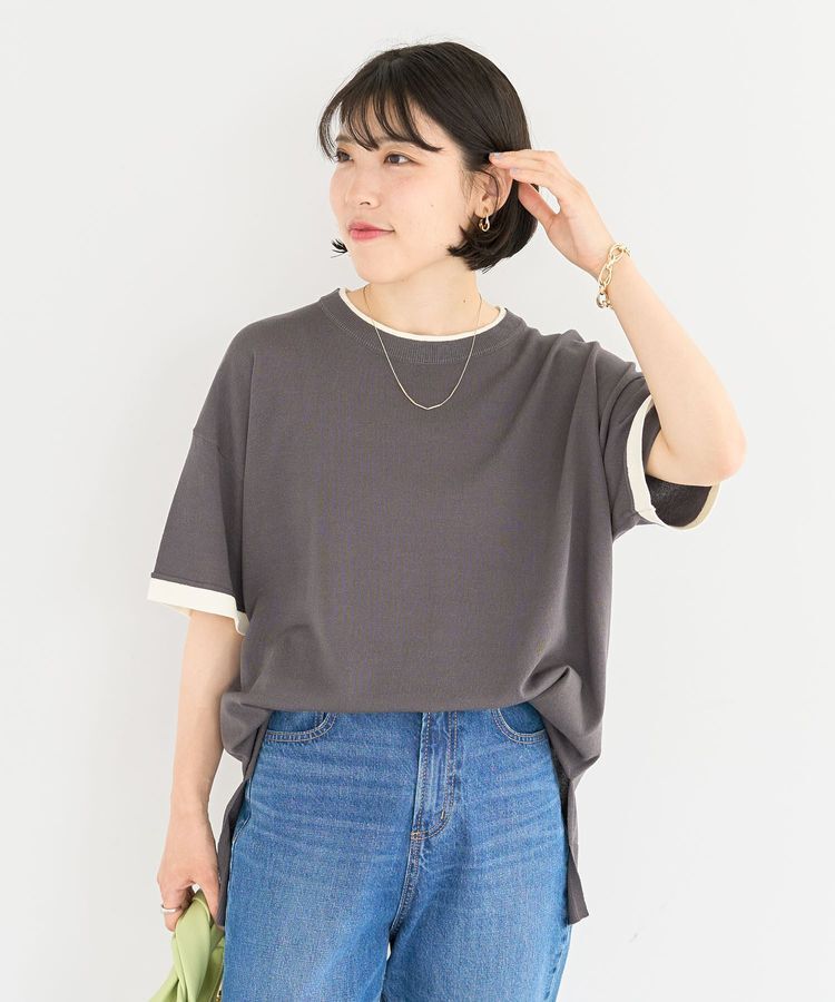 Green Parks「冷やっとすずやかレイヤーニットプルオーバー」|ニット・セーター|