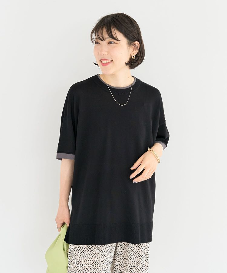 Green Parks「冷やっとすずやかレイヤーニットプルオーバー」|ニット・セーター|