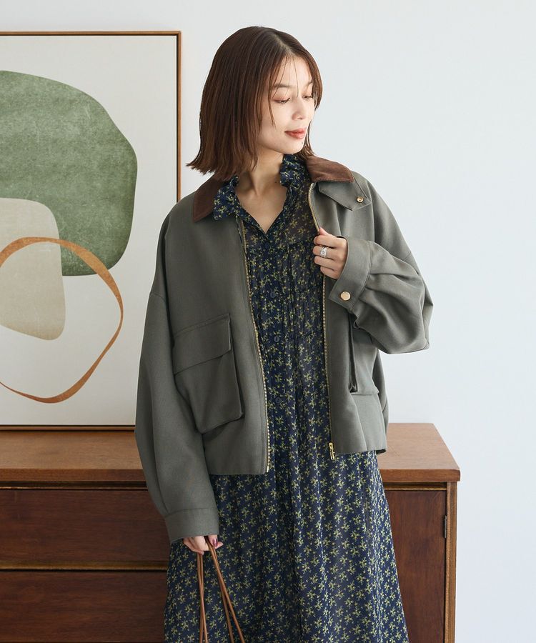 Green Parks「2WAYジップアップジャケット」|ブルゾン・スタジャン|