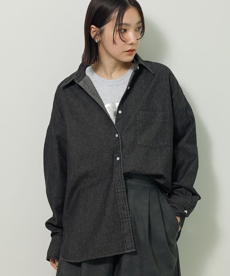 Green Parks「デニムシャツ」|シャツ・ブラウス|Black