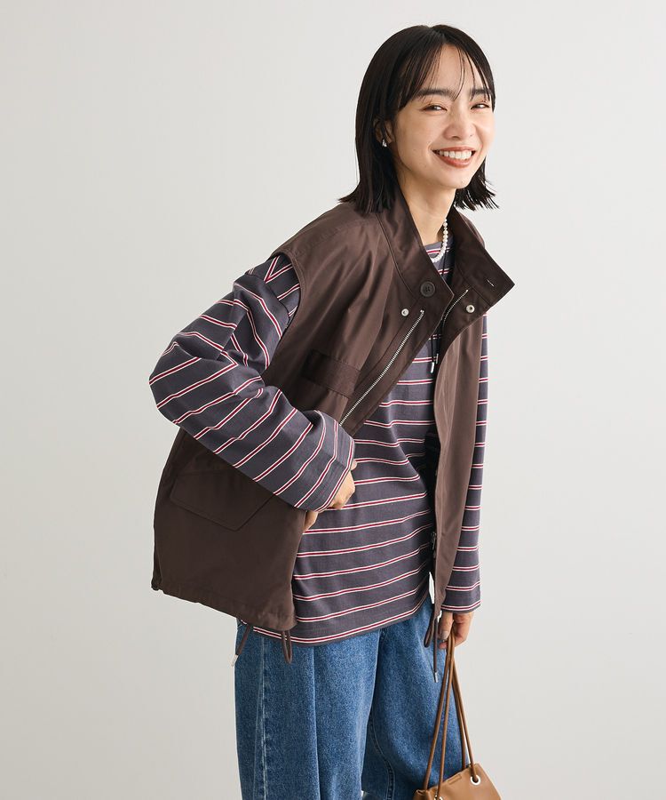 Green Parks「ミリタリーベスト」|ベスト・ジレ|