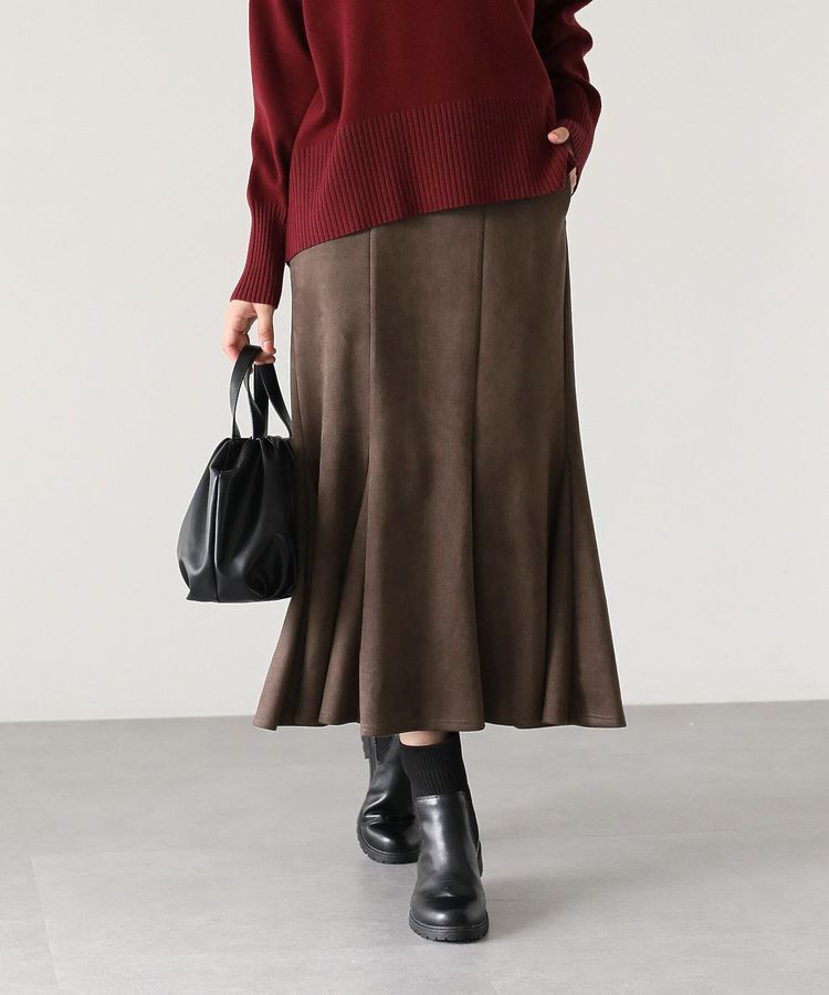 Green Parks「なめらかタッチスウェード調マーメイドスカート」|スカート|