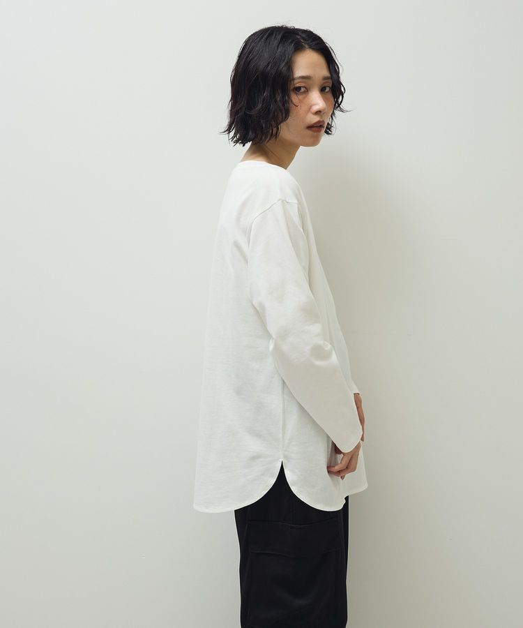 Green Parks「【WEB限定】裾ラウンドホワイトインナー」|Tシャツ・カットソー|