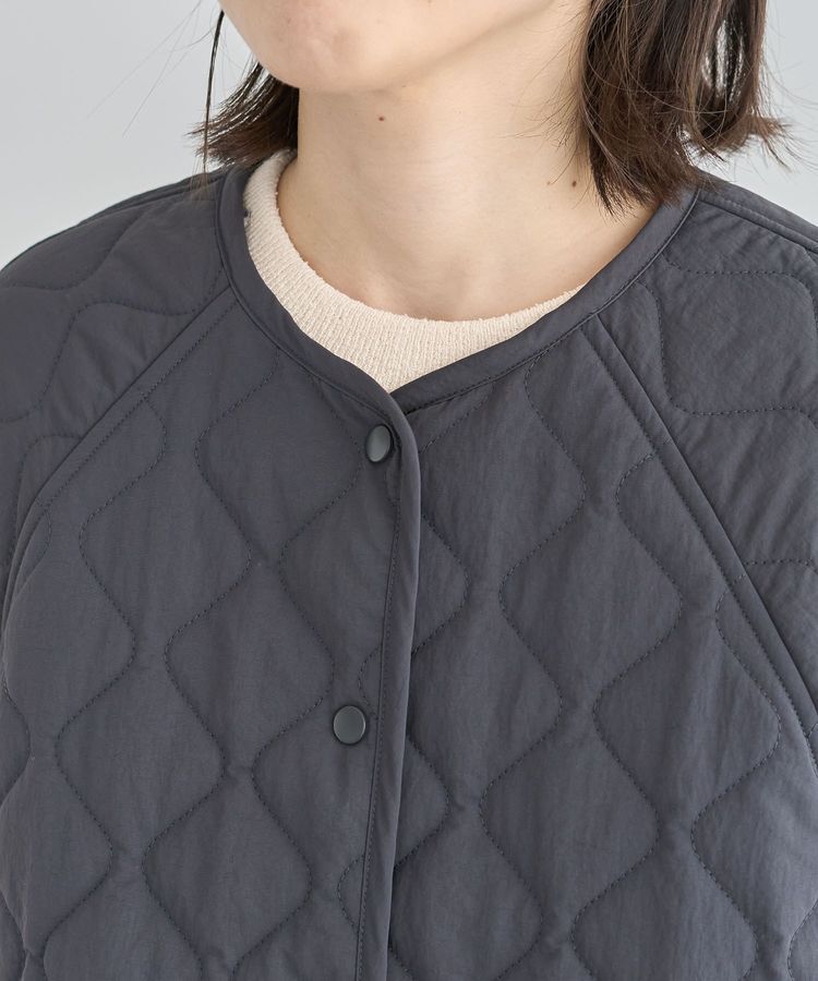 Green Parks「2WAYニットフードキルティングブルゾン」|ブルゾン・スタジャン|