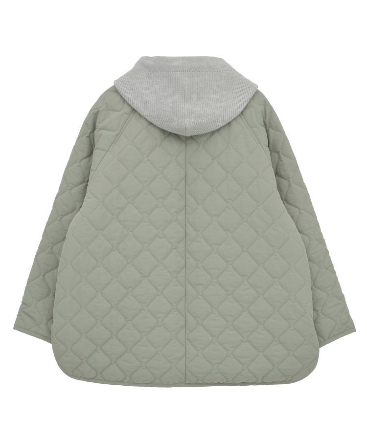 Green Parks「2WAYニットフードキルティングブルゾン」|ブルゾン・スタジャン|