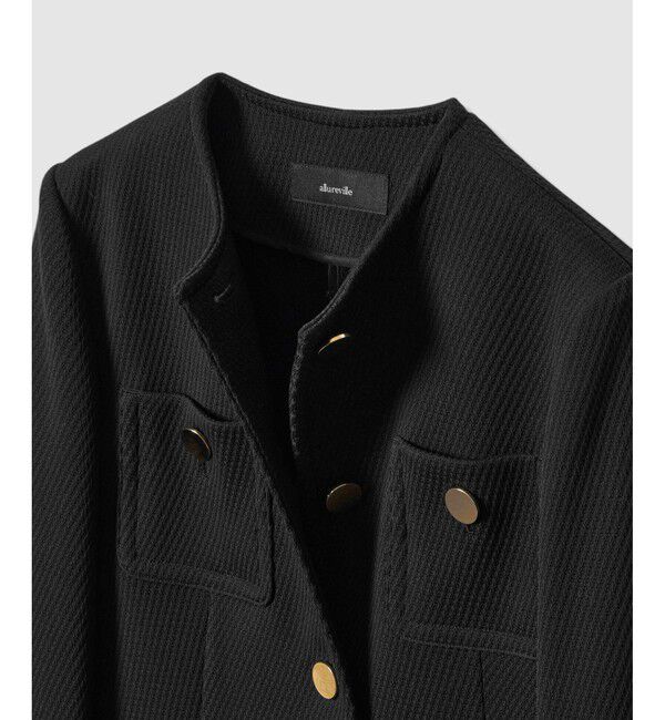 allureville「ダンボールジャージノーカラージャケット」|ノーカラージャケット|