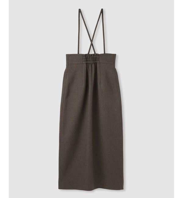 allureville「メランジピンヘッドサススカート」|タイト|