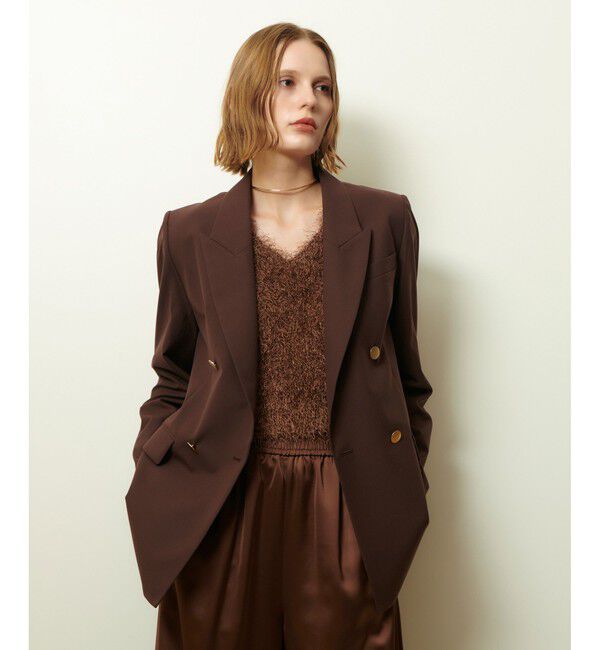 allureville「TRストレッチダブルジャケット」|テーラードジャケット|