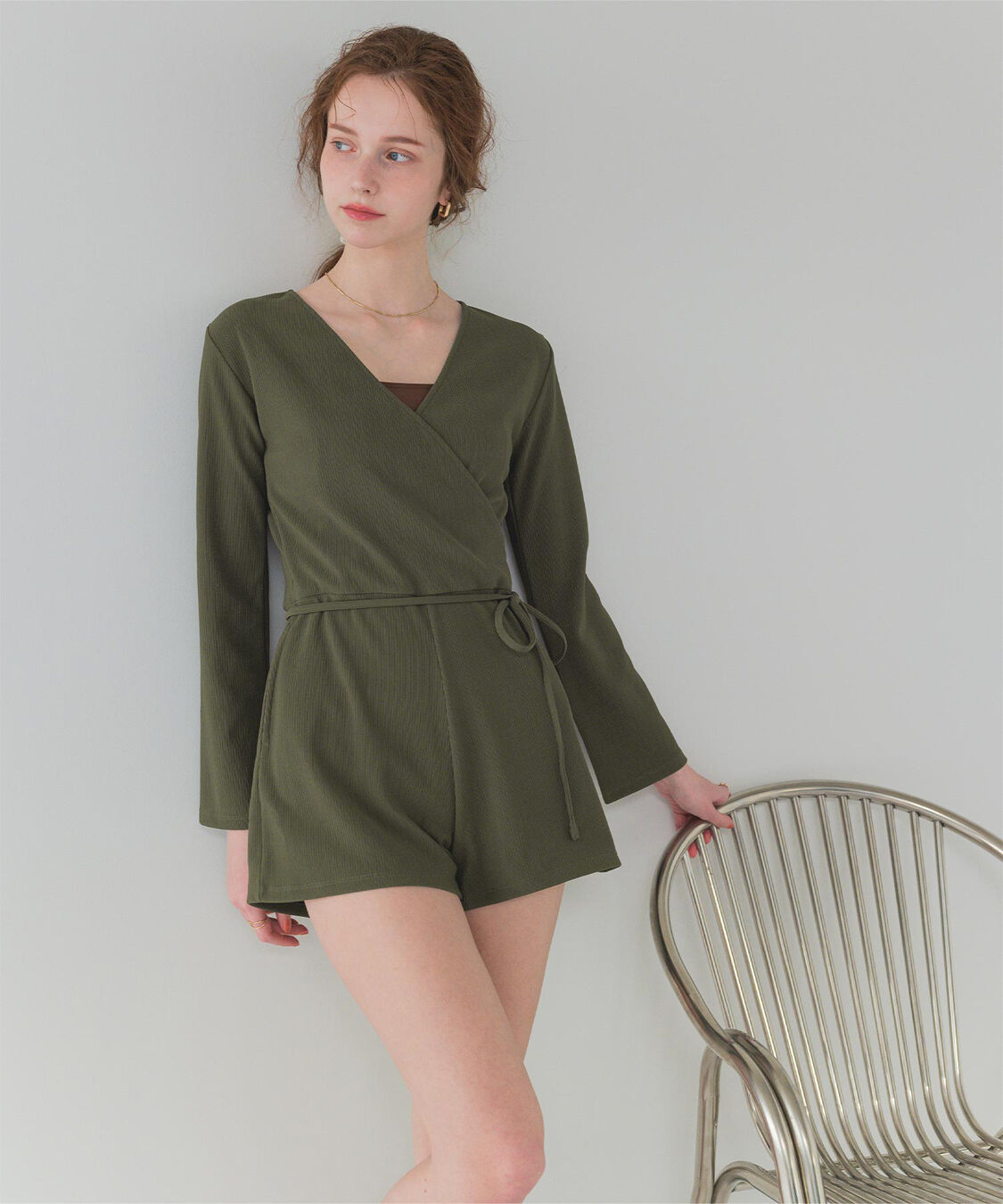 SEA DRESS「カシュクールオールインワン」|コンビネゾン|