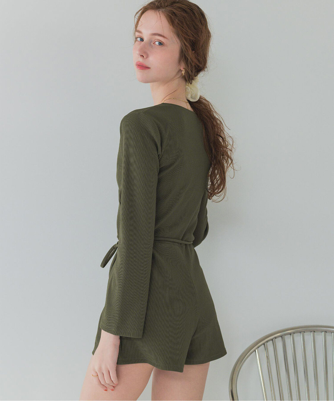 SEA DRESS「カシュクールオールインワン」|コンビネゾン|