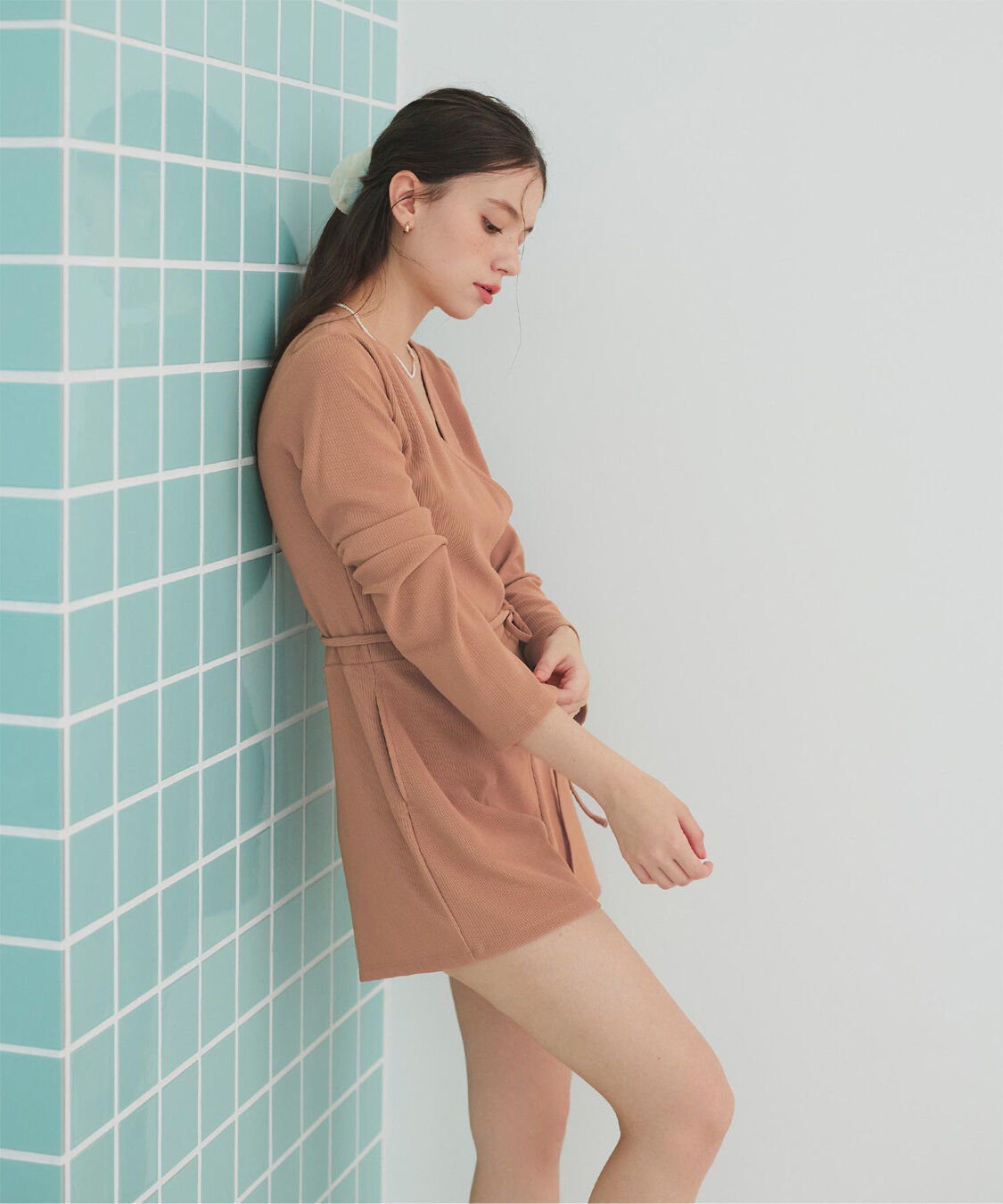 SEA DRESS「カシュクールオールインワン」|コンビネゾン|