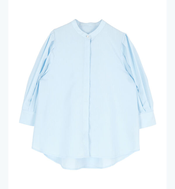 ur's「【星玲奈さんコラボアイテム】バンドカラーパフスリーブブラウス」|シャツ・ブラウス|