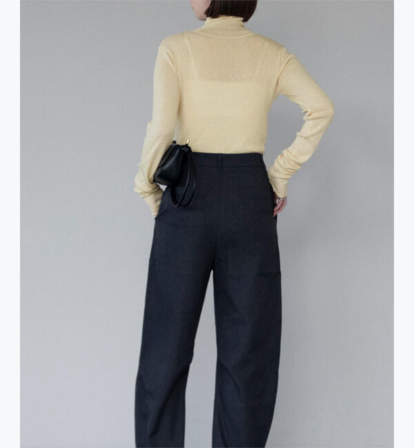 ur's「ウールブレンドロングスリーブハイネックリブニット」|ニット・セーター|