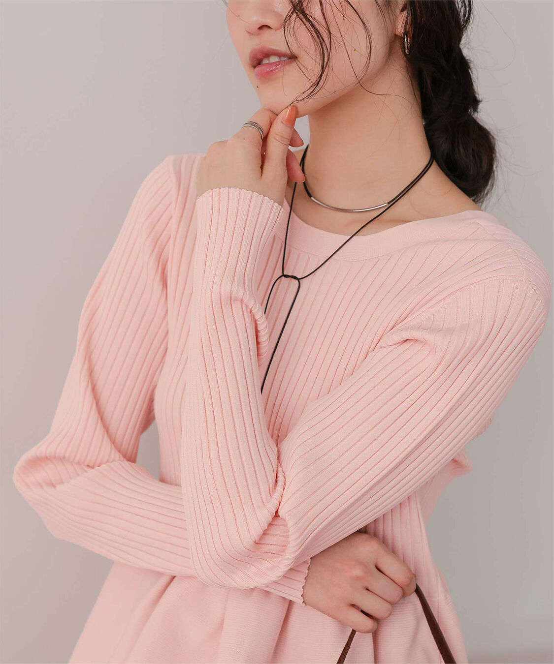 titivate「前後2wayペプラムニットトップス」|ニット・セーター|