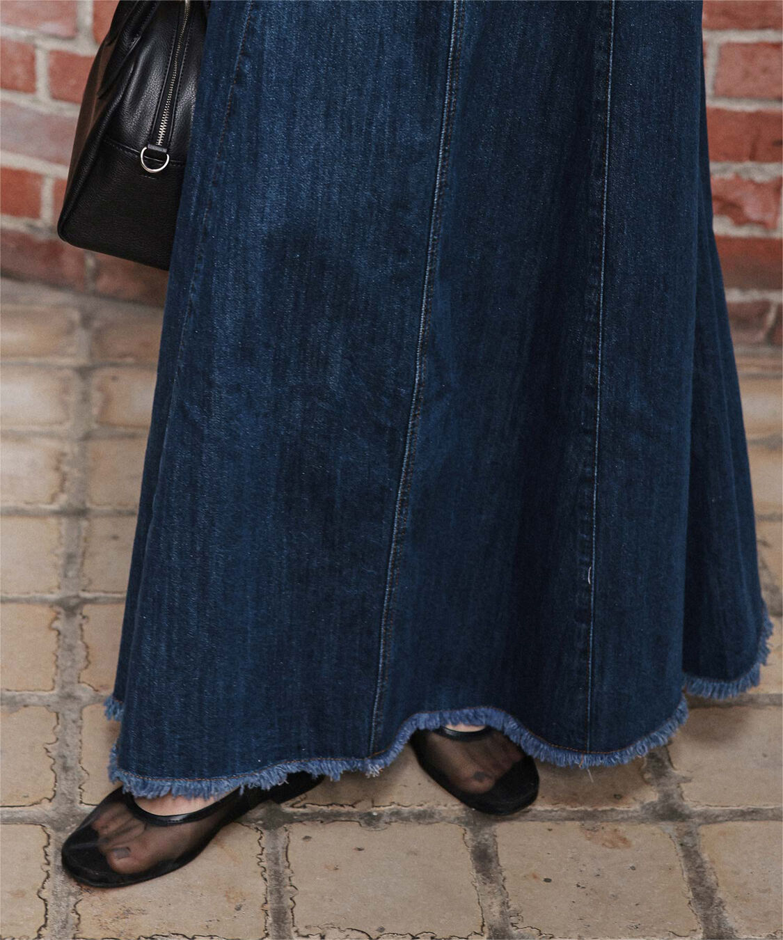 titivate「ハイウエストボリュームフレアデニムスカート」|スカート|