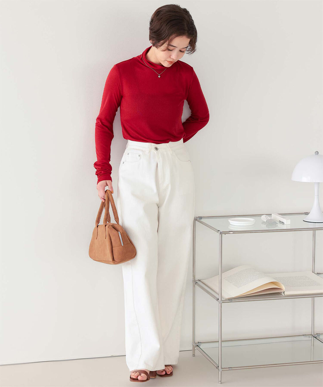 titivate「着心地抜群シアーハイネックトップス」|Tシャツ・カットソー|