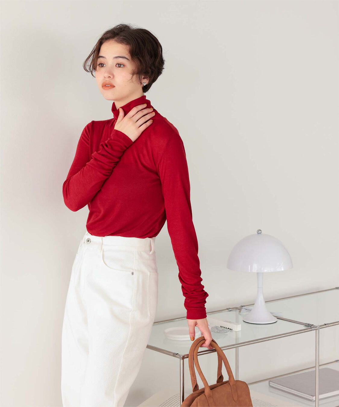 titivate「着心地抜群シアーハイネックトップス」|Tシャツ・カットソー|