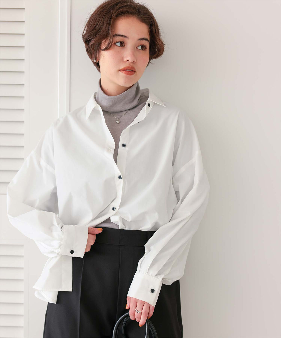 titivate「着心地抜群シアーハイネックトップス」|Tシャツ・カットソー|