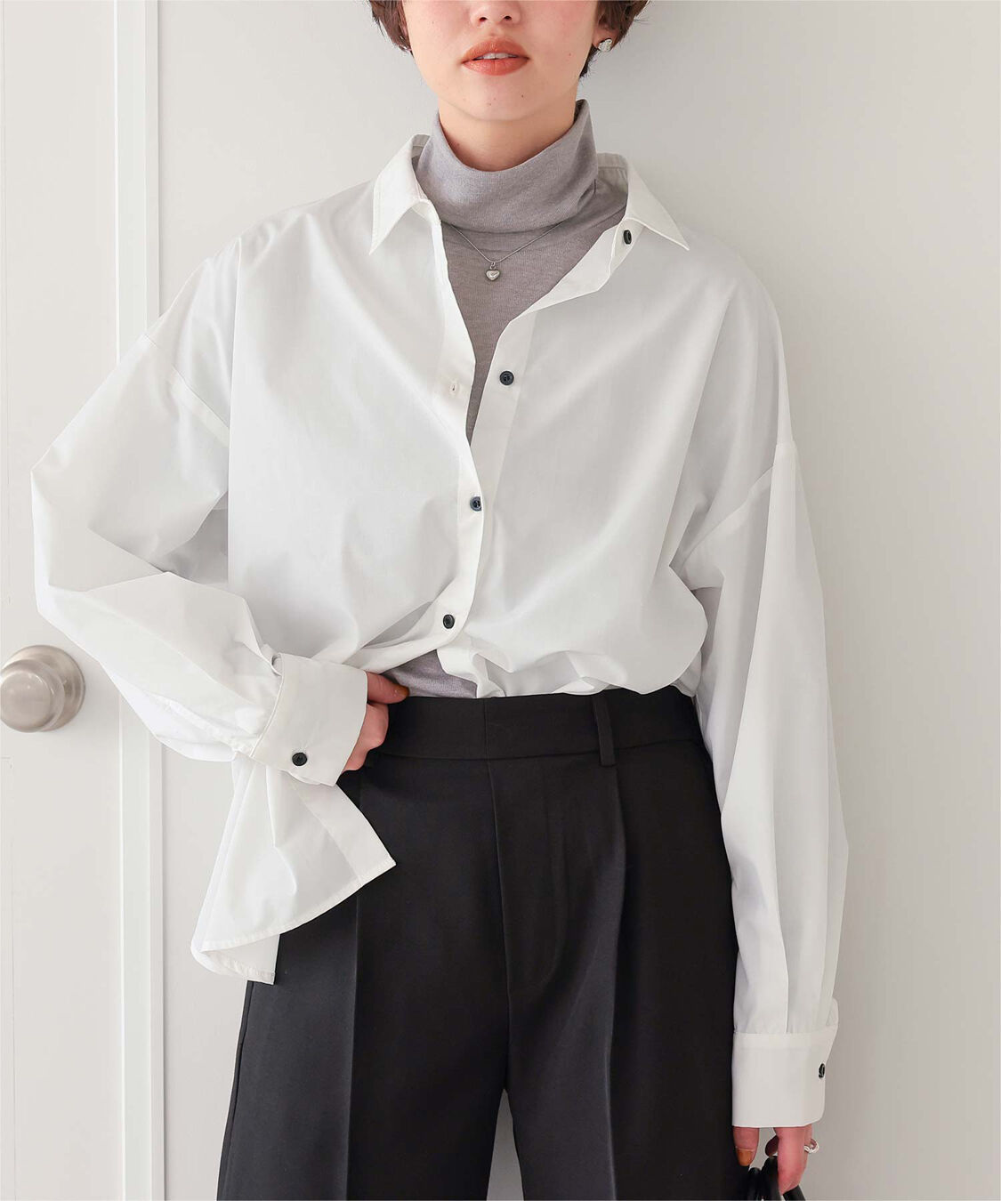 titivate「着心地抜群シアーハイネックトップス」|Tシャツ・カットソー|