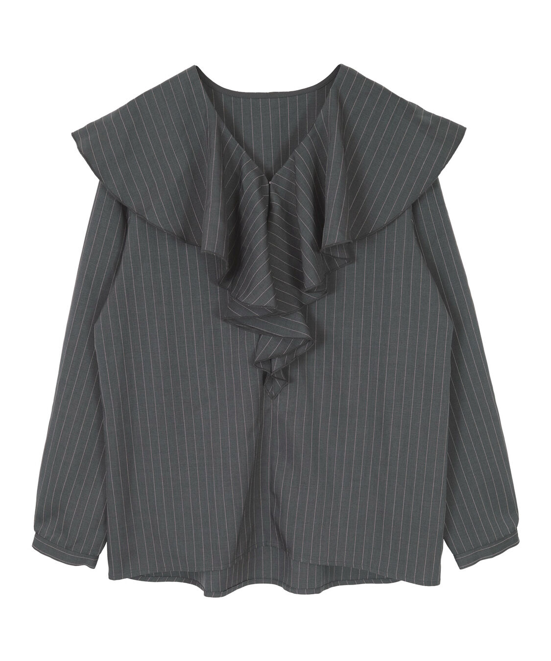 ur's「Vネックラッフルブラウス」|シャツ・ブラウス|