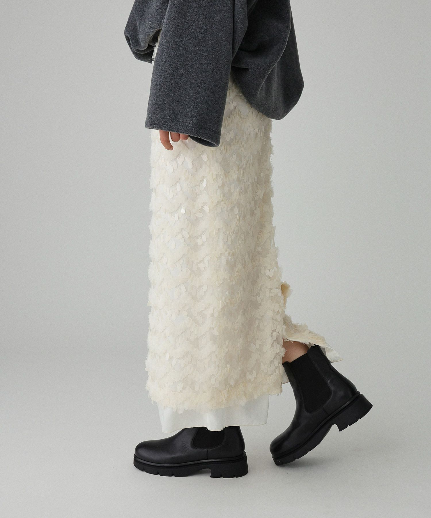 BABYLONE「フェザースパンコールスカート」|スカート|